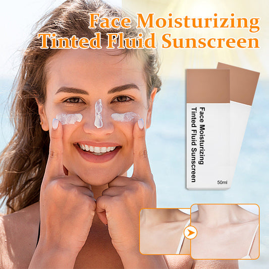Face Moisturizing Tinted Fluid Sunscreen