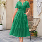 💥Final 3-hour Preferential Deal 💥Women’s Elegant V Neck Eyelet Flowy Dress
