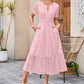 💥Final 3-hour Preferential Deal 💥Women’s Elegant V Neck Eyelet Flowy Dress