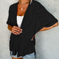🏖️New arrival 40% OFF!🌊2026 Stylish Flowy Short Sleeve Cardigan – Lightweight, Breezy, Versatile Layering Piece 🌸
