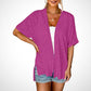 🏖️New arrival 40% OFF!🌊2026 Stylish Flowy Short Sleeve Cardigan – Lightweight, Breezy, Versatile Layering Piece 🌸