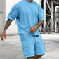 👕New arrival 40% OFF!🩳Men's Casual Short Sleeve T-Shirt Shorts Set