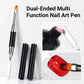 Dual-Ended Nail Art Brush with Spatula