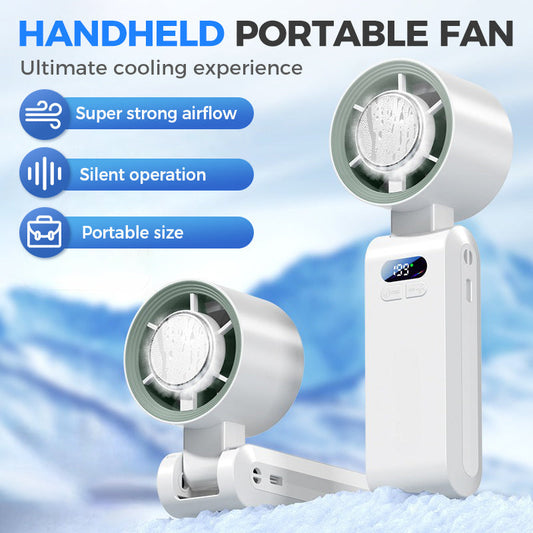 🌬️40% OFF!🧊Handheld Portable Fan with Ice Cooler