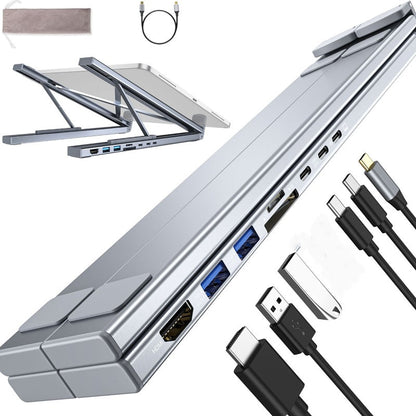 🖥️New Arrival Hot Sale - 15% OFF!⚡USB-C Docking Station Laptop Stand with 4K HDMI