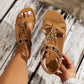 Limited Time Offer ⏰✨Women's Round Toe Flat Breathable Sandals