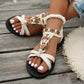 Limited Time Offer ⏰✨Women's Round Toe Flat Breathable Sandals