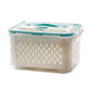 🔥Summer Hot Sale 50％ OFF💝2 in 1 Draining Fresh-Keep Food Container