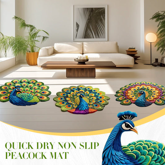 🏠Quick-Dry Non-Slip Peacock Mat🦚50% off! While supplies last!⏳