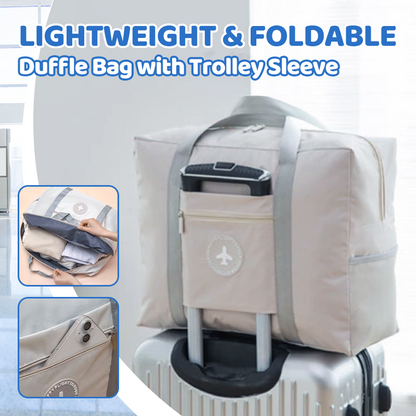 Lightweight & Foldable Duffle Bag with Trolley Sleeve