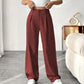 👖New arrival 40% OFF!💝Women's High Waisted Straight Leg Work Trousers with Side Pockets -✨Smart & Casual Look for Office and Beyond