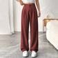 👖New arrival 40% OFF!💝Women's High Waisted Straight Leg Work Trousers with Side Pockets -✨Smart & Casual Look for Office and Beyond