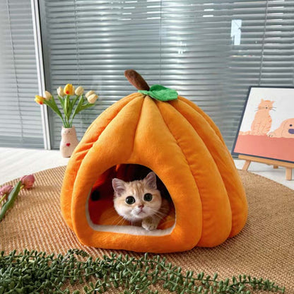 🐱🐾Warm & Cozy Semi-Enclosed Pet Bed🐶