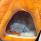 🐱🐾Warm & Cozy Semi-Enclosed Pet Bed🐶