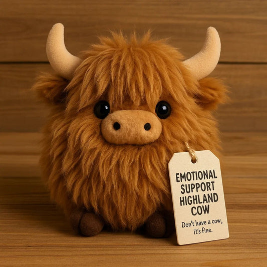🎅Christmas Pre Sale 50% OFF🎁Emotional Support Highland Cow Plush🎉