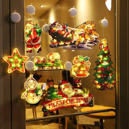 ⛄Christmas Pre-Sale 50% OFF🎄 Christmas Window Hanging Lights💡Christmas Window Hanging Lights