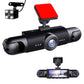 🛡️ 360° Full View Dashcam – Front, Rear & Interior, Night Vision & Loop Recording for Complete Car Protection 🔒✨