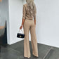 📢40%  OFF!⏰Women's Elegant Crop Top & Wide-Leg Pants Set