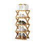 👞🪵Foldable, No-Assembly Bamboo Shoe Rack | 5-Second Scissor-X-Frame Setup🎋
