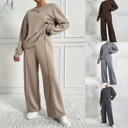 🏖️40% off!🌞Women's Cozy Long-Sleeve Top & Pants Set🆒