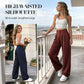 👖New arrival 40% OFF!💝Women's High Waisted Straight Leg Work Trousers with Side Pockets -✨Smart & Casual Look for Office and Beyond