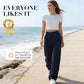 👖New arrival 40% OFF!💝Women's High Waisted Straight Leg Work Trousers with Side Pockets -✨Smart & Casual Look for Office and Beyond