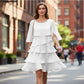 🌸Spring Sale 40% OFF🎁👗Women's Elegant Layered Ruffle Sleeve Dress – Effortless Style for Every Occasion💃