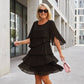 🌸Spring Sale 40% OFF🎁👗Women's Elegant Layered Ruffle Sleeve Dress – Effortless Style for Every Occasion💃