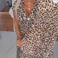 👗New arrival 40% OFF!🥰Women's V-Neck Leopard Print Dress