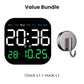 🕰️50K+ SOLD!🛏️ 40% OFF! Home & Office Digital Clock – Gentle wake-up, no startling alarms! Adjustable brightness, quiet at night. Shows temperature too. A reliable companion for your daily routine.🌙