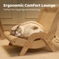 🐱🛋️ Heavy-Duty Sisal Cat Lounger | Stable Frame for Large and Multiple Cats✨