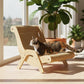 🐱🛋️ Heavy-Duty Sisal Cat Lounger | Stable Frame for Large and Multiple Cats✨