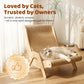 🐱🛋️ Heavy-Duty Sisal Cat Lounger | Stable Frame for Large and Multiple Cats✨