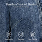 🧥40% OFF NOW!! 🌸 Women's Denim Jacket with Ruffles & Open Front – Lightweight & Feminine – Versatile & Chic 👗