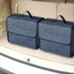 🚗📦Collapsible Synthetic-Felt Car Trunk Organizer | Adjustable Inner Dividers for Neat Rear Cargo Organization🔧