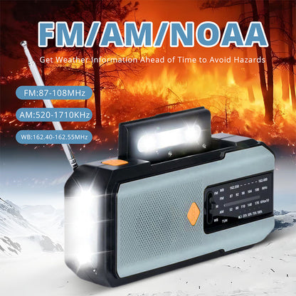 📻40% OFF!🎙️Solar Hand-Crank Emergency Weather Radio
