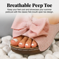 👡40% OFF NOW! 🎀 Women's Bowknot Peep-Toe Wedge Sandals – Chic Design, Comfortable Wedge & Easy to Slip On 🌸