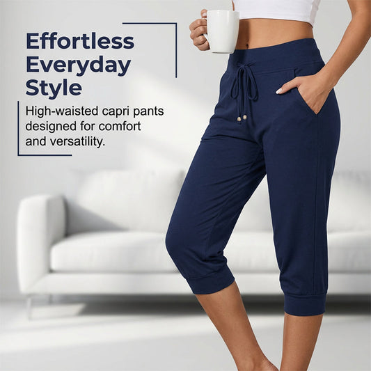 🥳SUMMER HOT SALE🥳💞50K+ SOLD!💥40% OFF! 🔥 Drawstring Waist Cropped Sweatpants for Lounging 🏠💤