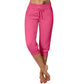 🥳SUMMER HOT SALE🥳💞50K+ SOLD!💥40% OFF! 🔥 Drawstring Waist Cropped Sweatpants for Lounging 🏠💤