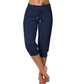 🥳SUMMER HOT SALE🥳💞50K+ SOLD!💥40% OFF! 🔥 Drawstring Waist Cropped Sweatpants for Lounging 🏠💤