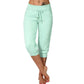 🥳SUMMER HOT SALE🥳💞50K+ SOLD!💥40% OFF! 🔥 Drawstring Waist Cropped Sweatpants for Lounging 🏠💤