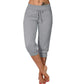 🥳SUMMER HOT SALE🥳💞50K+ SOLD!💥40% OFF! 🔥 Drawstring Waist Cropped Sweatpants for Lounging 🏠💤
