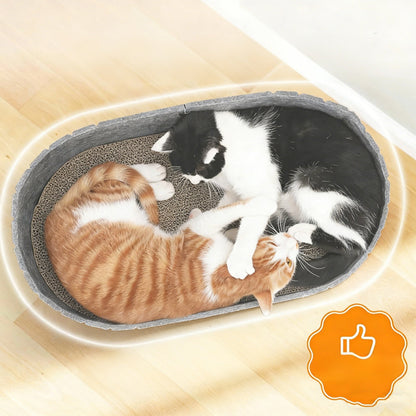 🐾40% OFF!🐱Multi-Functional Felt Cat Bed with Scratcher Pad💖