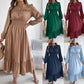 👗New arrival 40% OFF!🥰Women's Long-Sleeve Smocked Ruffle Maxi Dress