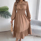 👗New arrival 40% OFF!🥰Women's Long-Sleeve Smocked Ruffle Maxi Dress