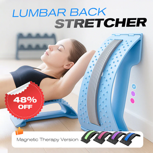 🧘‍♀️40% OFF🎁Magnetic Lumbar Stretcher – Acupressure Massage, Portable Design & Relieves Back Pain ✨