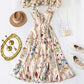 👗New arrival 40% OFF!🥰Plus Size Floral Print Spaghetti Strap Midi Dress