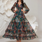 👒New arrival 40% OFF!🌸Romantic V-Neck Lantern Sleeve Floral Dress👗