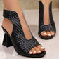👡New arrival 40% OFF!🏖️Women's Elegant Peep-Toe Heeled Sandals