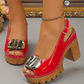 ☀️New arrival 45% OFF!🏖️Elegant Peep-Toe Buckle Heeled Sandals